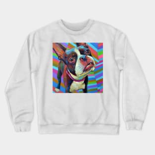 Psychedelic BOSTON TERRIER Crewneck Sweatshirt